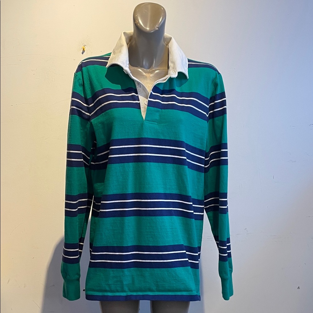 Lands end vintage rugby shirt